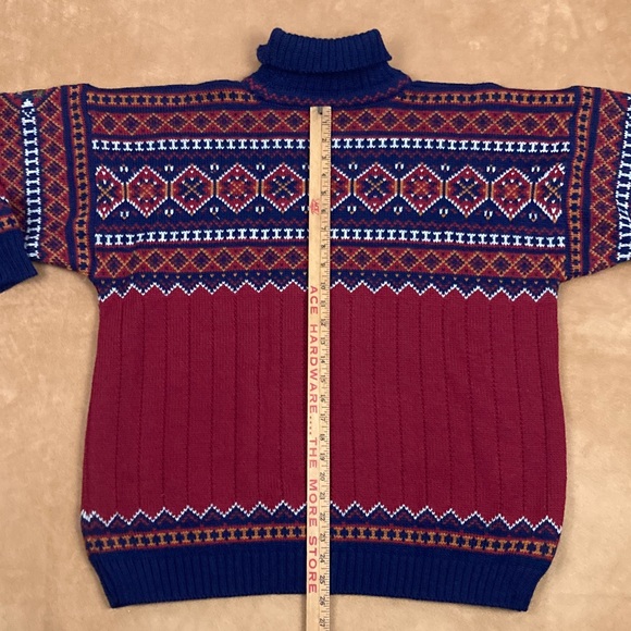 Dale of Norway Snowflake Turtleneck Sweater XL Rare - Picture 9 of 11